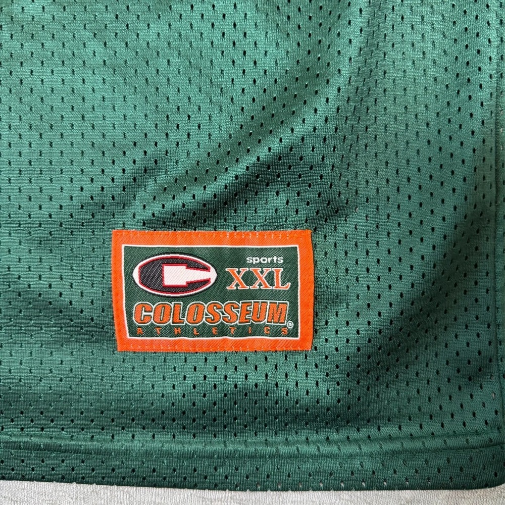 Vintage Rare Miami Hurricanes #32 Men's 4XL Colosseum Football Jersey Green NCAA - Picture 8 of 14